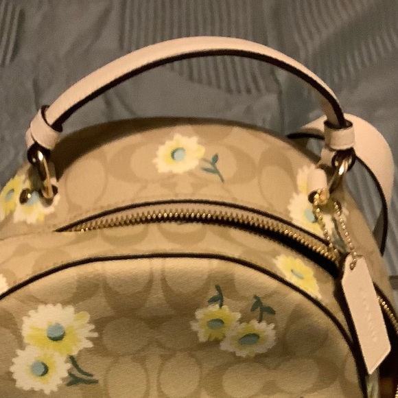 New Coach Jordyn Backpack & Wallet Daisy Canvas Print - Picture 16 of 16